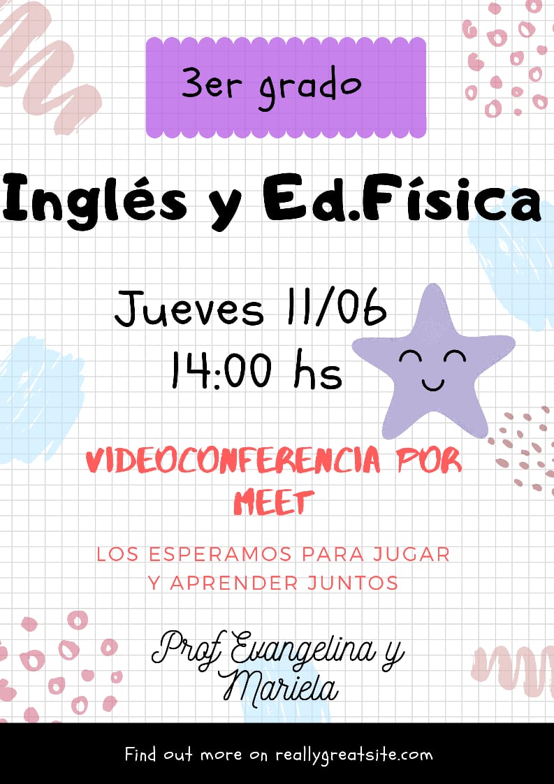 3ro Inglés y Ed.Física