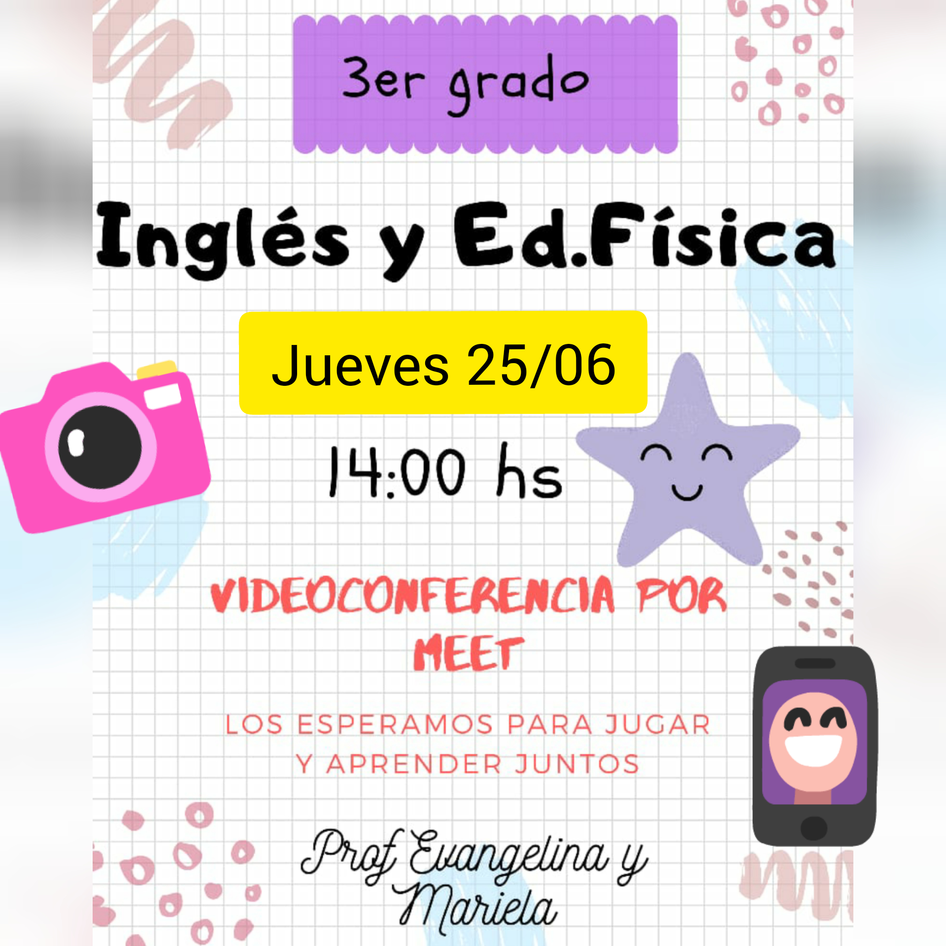 3ro Inglés y Ed. Física