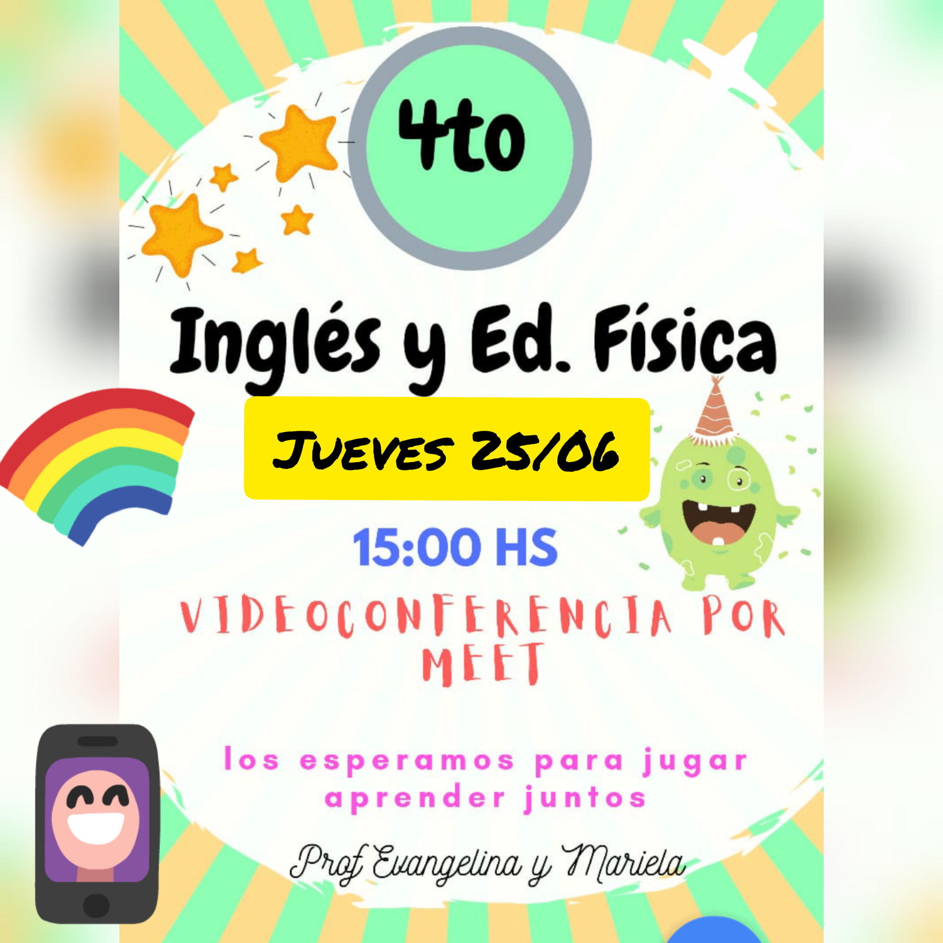 4to Inglés y Ed.Física